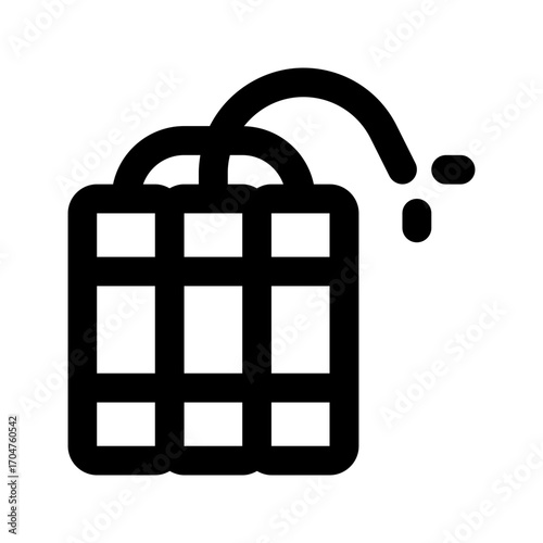 dynamite line icon