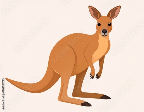 Cute cartoon kangaroo