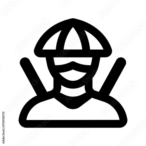 ninja line icon