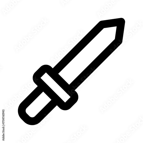 sword line icon