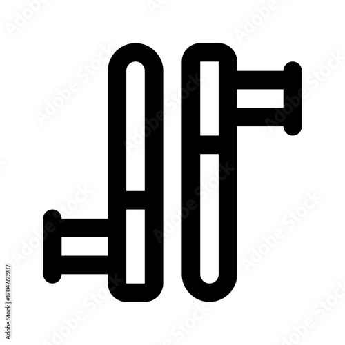 tonfa line icon