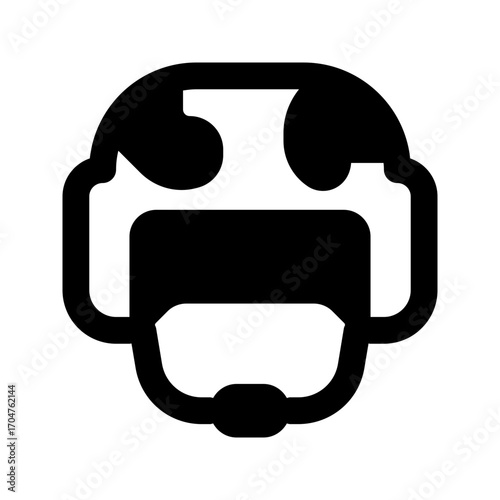 helmet line icon