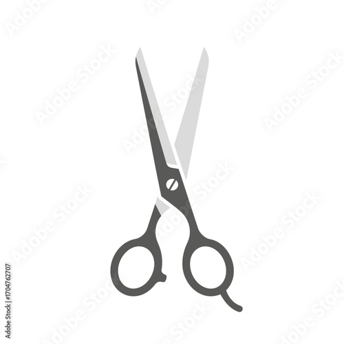 Open Scissors Icon for Cutting and Crafting Projects.