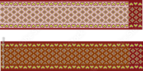 Saree Design Illustration For Puja Festival, Saree Work Eps, Puja Saree Block print Design Eps, Saree Drawing Eps, Traditional Puja Saree Block Print Design EPS, Puja Saree Work Illustration 