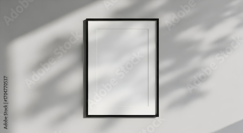 Elegant Black Frame Mockup Perfect for Your Design ProjectsShowcase Your Artwork or Photography