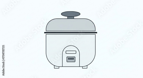 Modern rice cooker, a convenient kitchen appliance for perfectly cooked rice every time