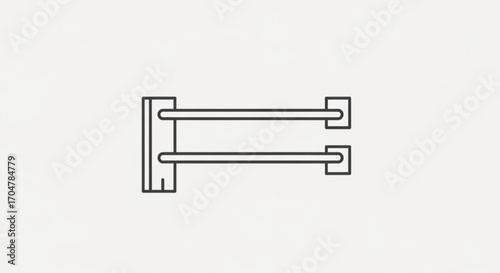 A modern towel warmer provides comfort and convenience in the bathroom with its sleek design