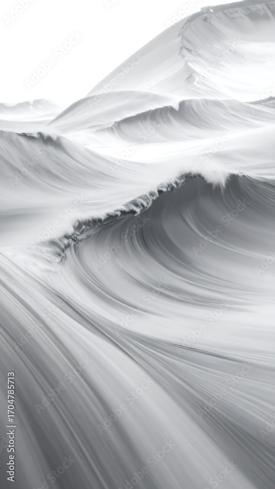 Obraz premium Abstract monochrome wave forms