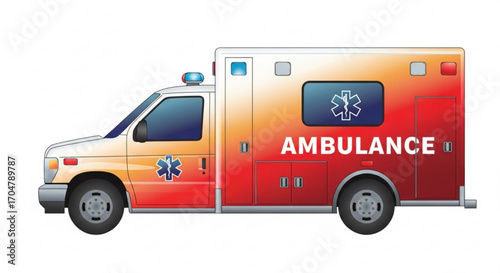 Ambulance vehicle, a vital emergency medical service for rapid patient transport and healthcare assistance