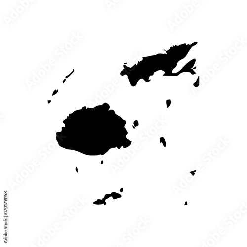Fiji map vector