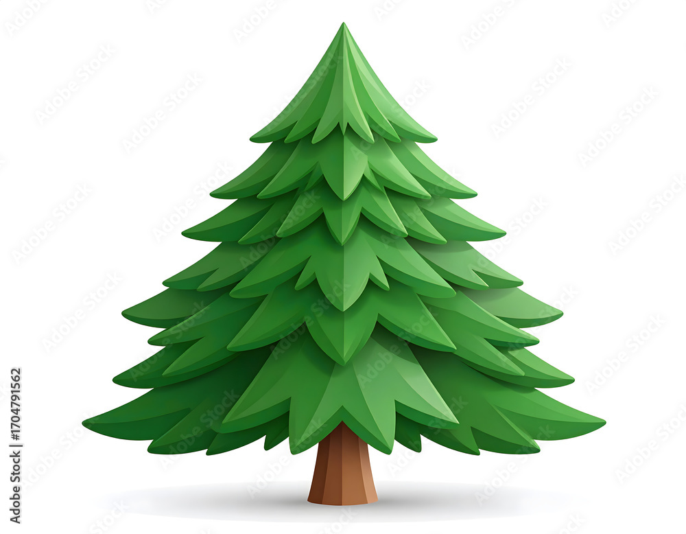Fototapeta premium Icon Christmas Tree PNG