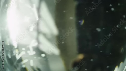 Abstract patterns in glass sphere