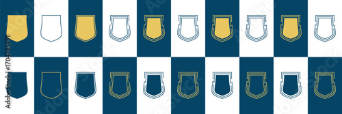 shield logo technology for your company, shield logo for security data	