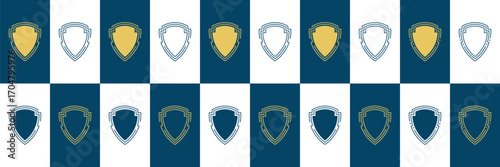 shield logo technology for your company, shield logo for security data	