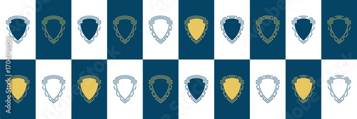 shield logo technology for your company, shield logo for security data	