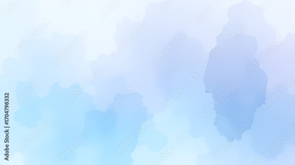 Obraz premium Faded watercolor wash texture abstract bleeding edges background paper