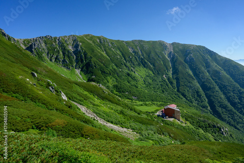 【中央アルプス】極楽平方面からの千畳敷カールの眺望