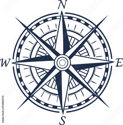 compass rose vector illustration