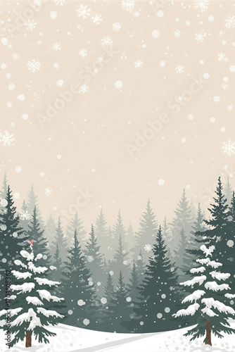 winter forest background