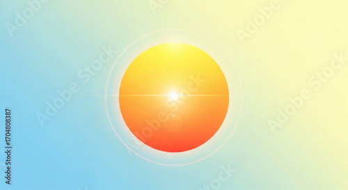 Radiant sun burst with a brilliant orange glow, perfect for uplifting designs and energizing visuals, originally a scalable vector graphic, ideal for creative projects and vibrant backgrounds