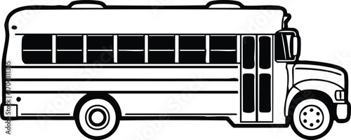 Illustration of a school bus this image represents transportation, education, and the journey of learning for students of all ages