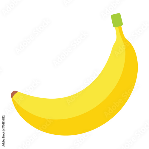 Fresh banana fruit in peel sweet vitamin food delicious nutrition tropical organic vector artwork