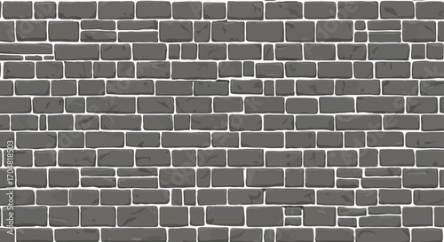 gray brick wall creating a textured background for architectural design projects and virtual environments suitable for construction and design visuals.