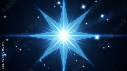 Wallpaper Mural Abstract cosmic star illustration in a dark space environment Torontodigital.ca