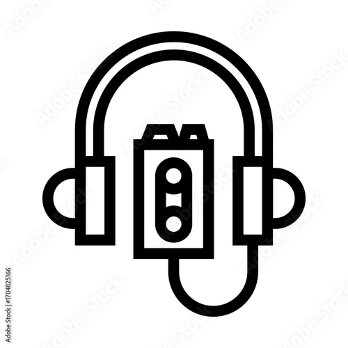 Retro Walkman icon design