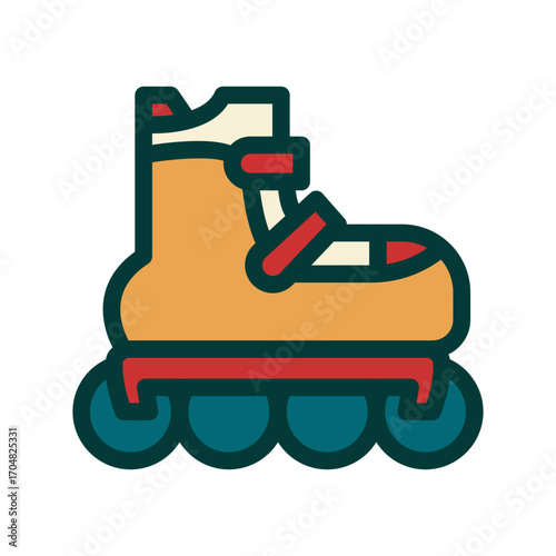 Rollerblades icon design