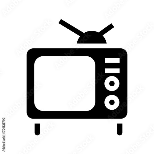 CRT Television icon design