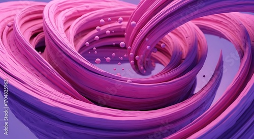 Abstract Pink Purple Swirling Shapes.