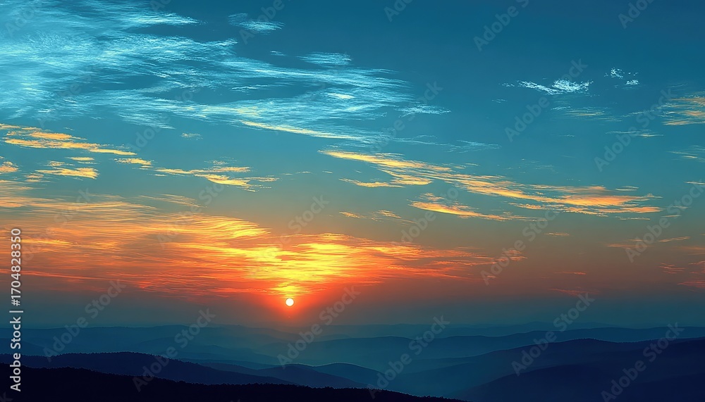 Fototapeta premium Golden Hour Sky Beauty