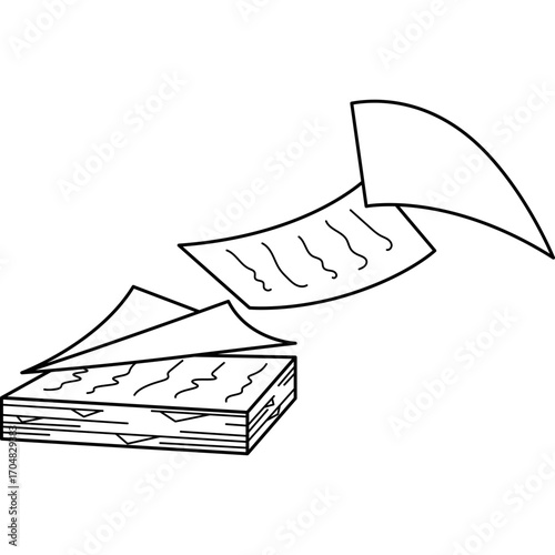 Document Paper Doodle Illustration