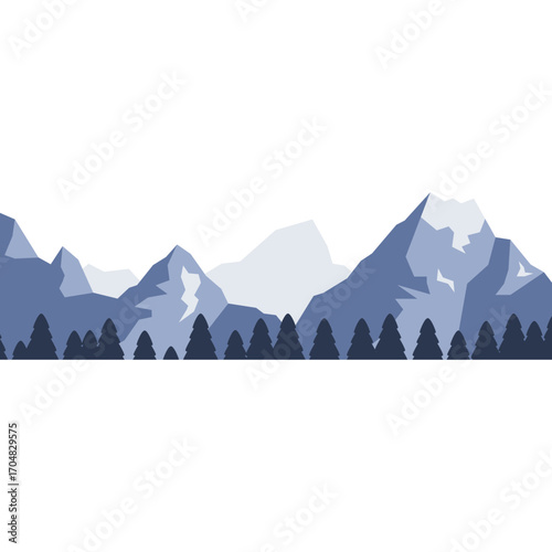Ice Mountain Illustration