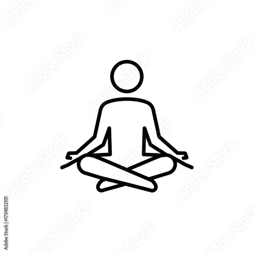 Person in Lotus Position Meditating for Relaxation and Mindfulness.