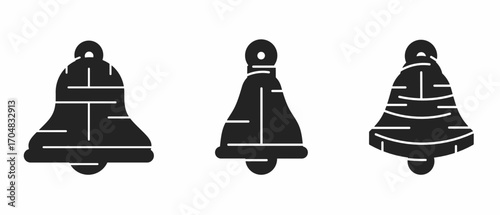 Bell, iron bell. Bell symbol illustration design. Vector template.