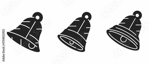 Bell, iron bell. Bell symbol illustration design. Vector template.