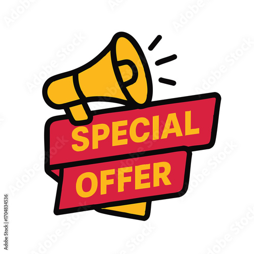 Special Offer Megaphone Announcement Banner 1.