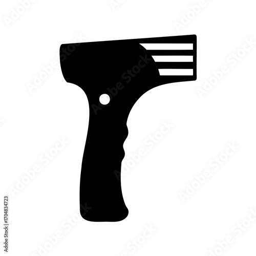 Stylized Digital Thermometer with Grip, Measurement Tool for Temperature Assessment