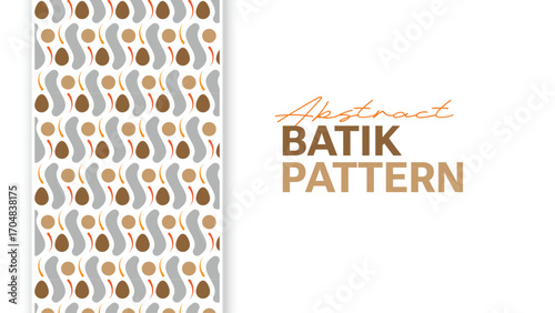 A repeating batik pattern featuring geometric motifs on white background, suitable for traditional and modern designs.
