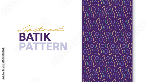 A repeating batik pattern featuring geometric motifs on white background, suitable for traditional and modern designs.