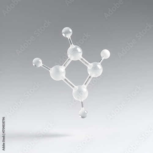 Mannitol (mannite, manna sugar) molecule.