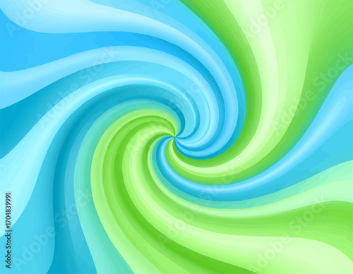 Abstract Swirl of Blue and Green Colors.