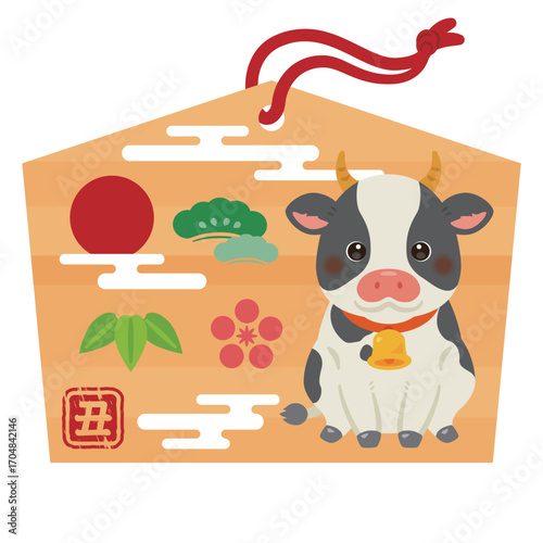 丑年の絵馬