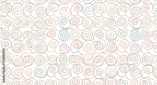 An abstract background pattern composed of numerous swirling circular shapes with subtle color variations.