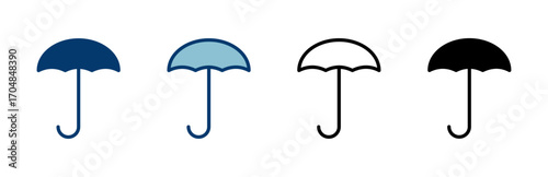 umbrella icon vector isolated on white background. Umbrella vector icon