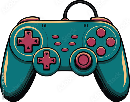 Game Controller Vector Art for Digital Designs and Gaming Projects