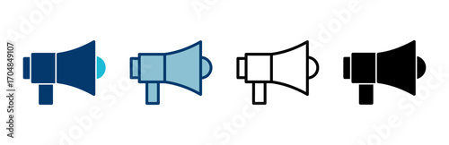 Megaphone icon vector isolated on white background. Loudspeaker icon vector. Volume icon