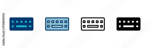 Keyboard icon vector isolated on white background. keyboard vector symbol